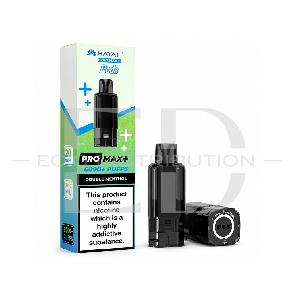 Hayati Pro Max+ Refillable Pod - Double Menthol 20MG