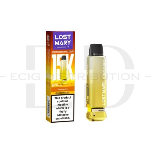 [LOSMNE15KRP-BI] Lost Mary Nera 15K Refillable Pod - Banana Ice