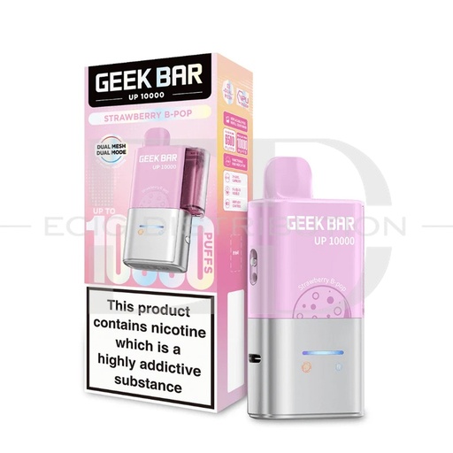 [GEEU10PK-S20MG] Geekbar UP 10K Pod Kit - Strawberry B-Pop 20MG