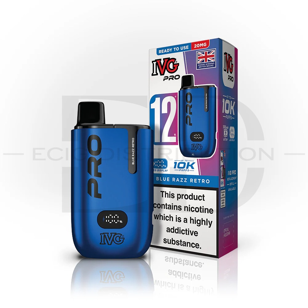 IVG Pro 12 Pod Kit - Blue Razz Retro 20MG