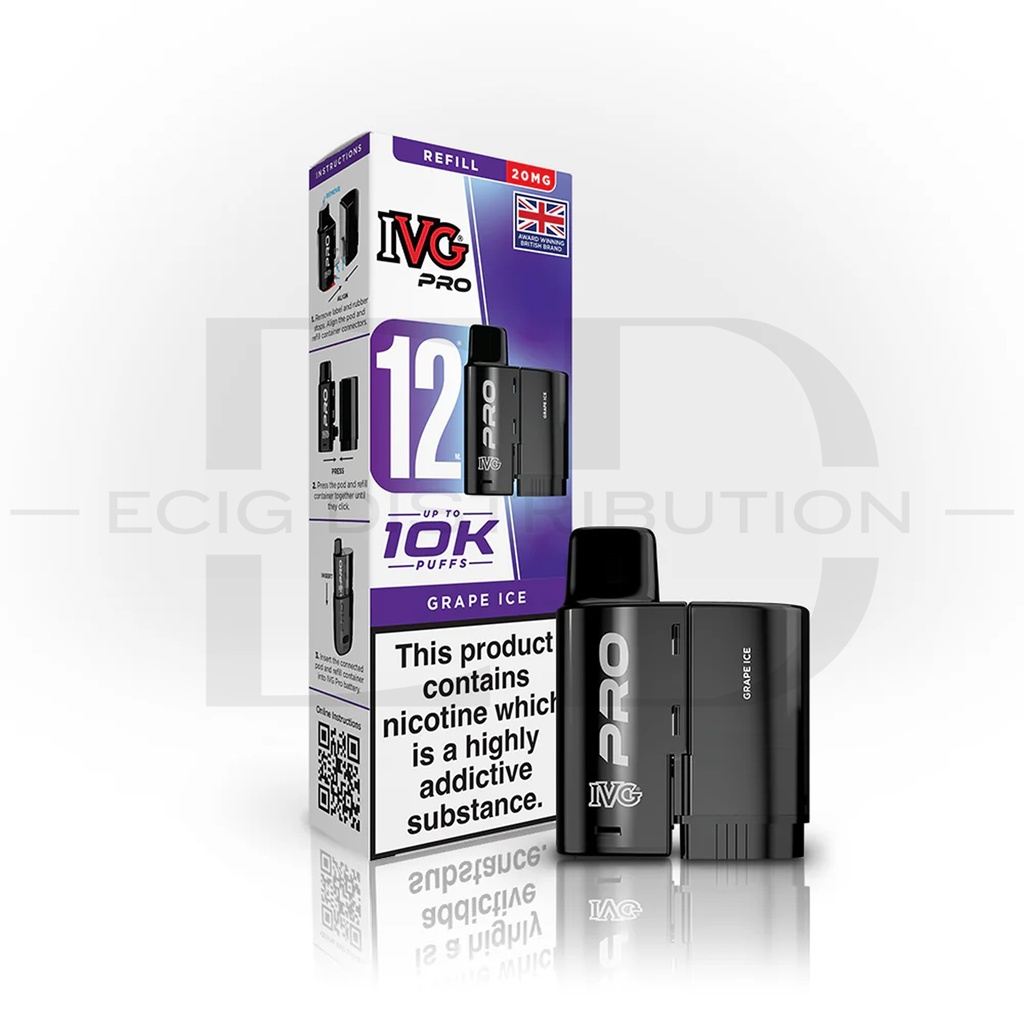 IVG Pro 12 Refillable Pod - Grape Ice 20MG