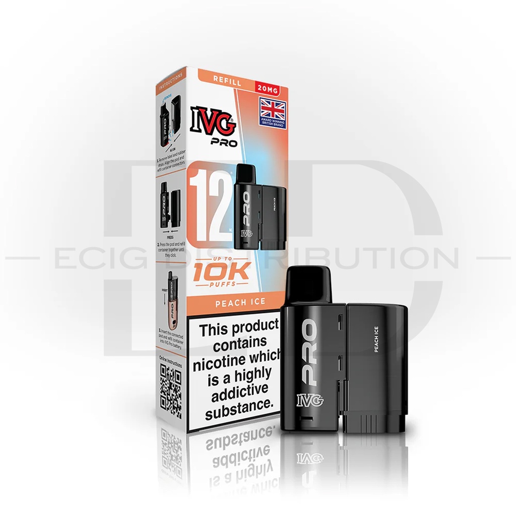 IVG Pro 12 Refillable Pod - Peach Ice 20MG