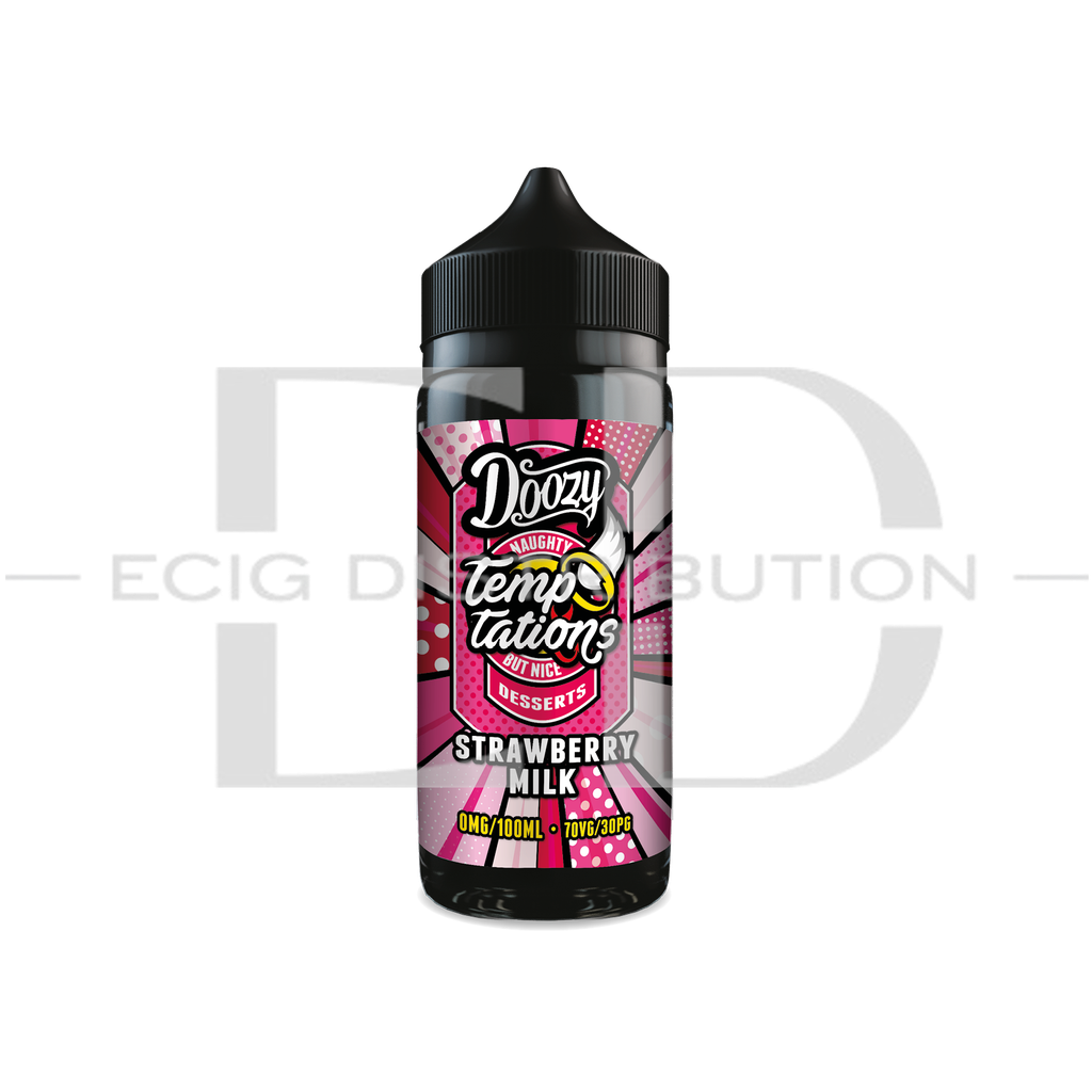 Doozy Temptations 100ML Shortfill 70/30 - Strawberry Milk 0MG