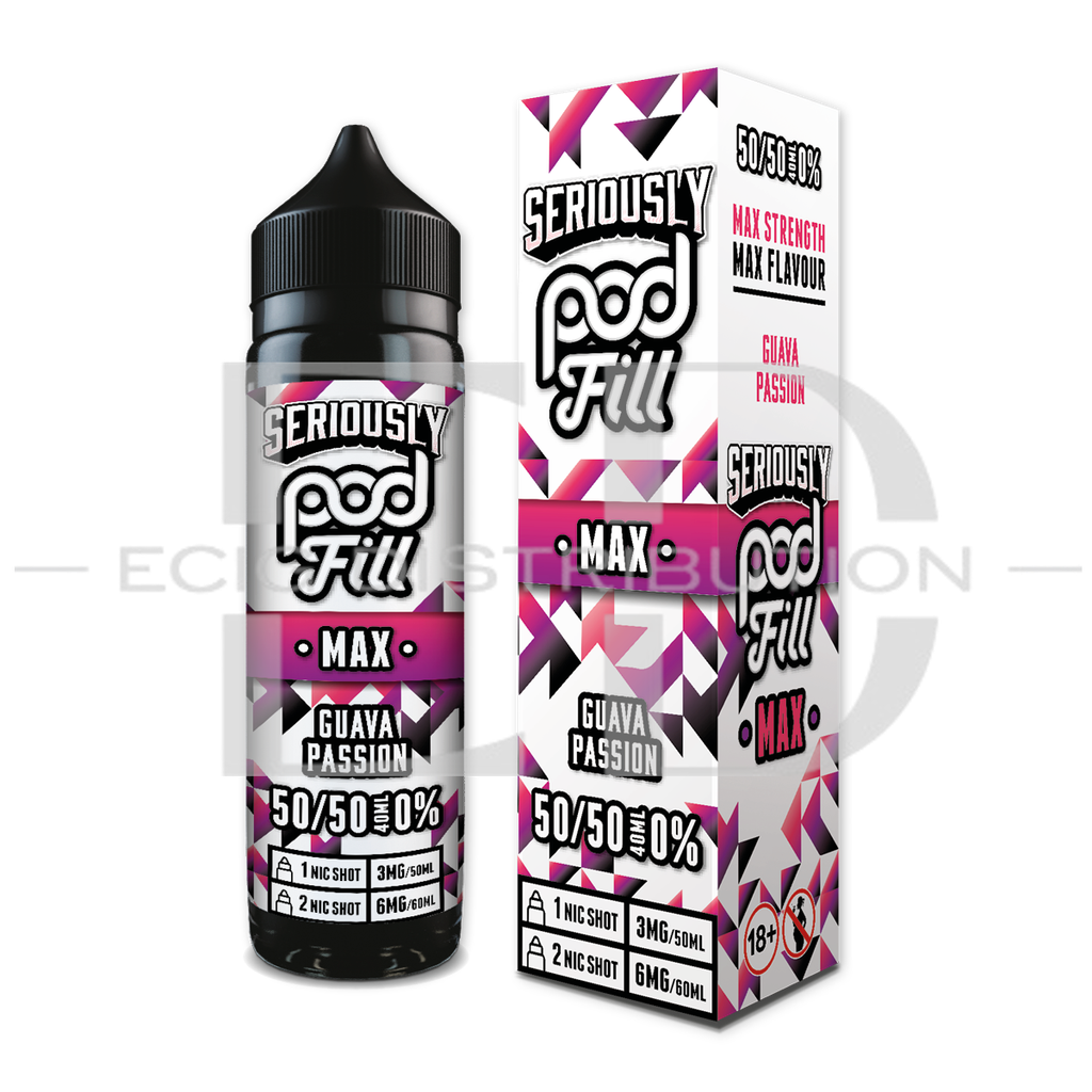 Doozy Seriously Pod Fill Max 60ML 50/50 - Guava Passion