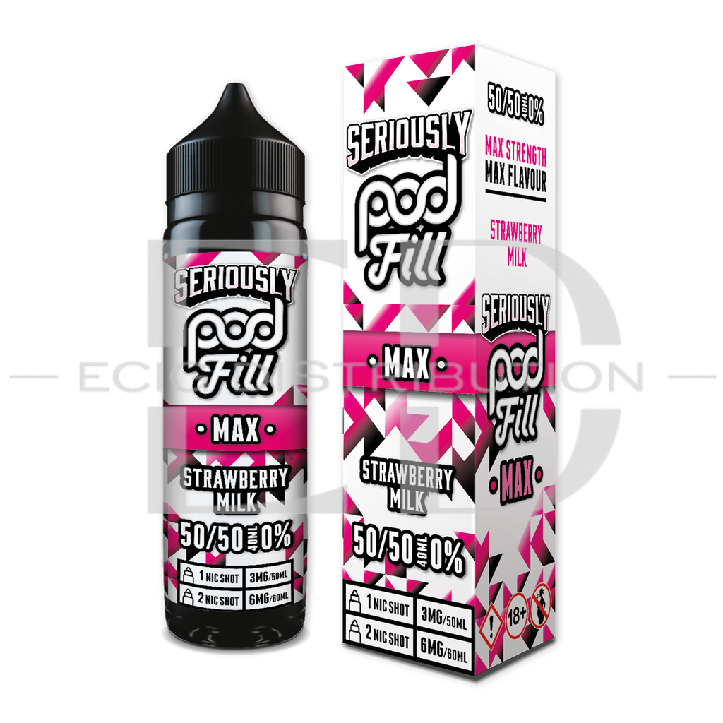 Doozy Seriously Pod Fill Max 60ML 50/50 - Strawberry Milk