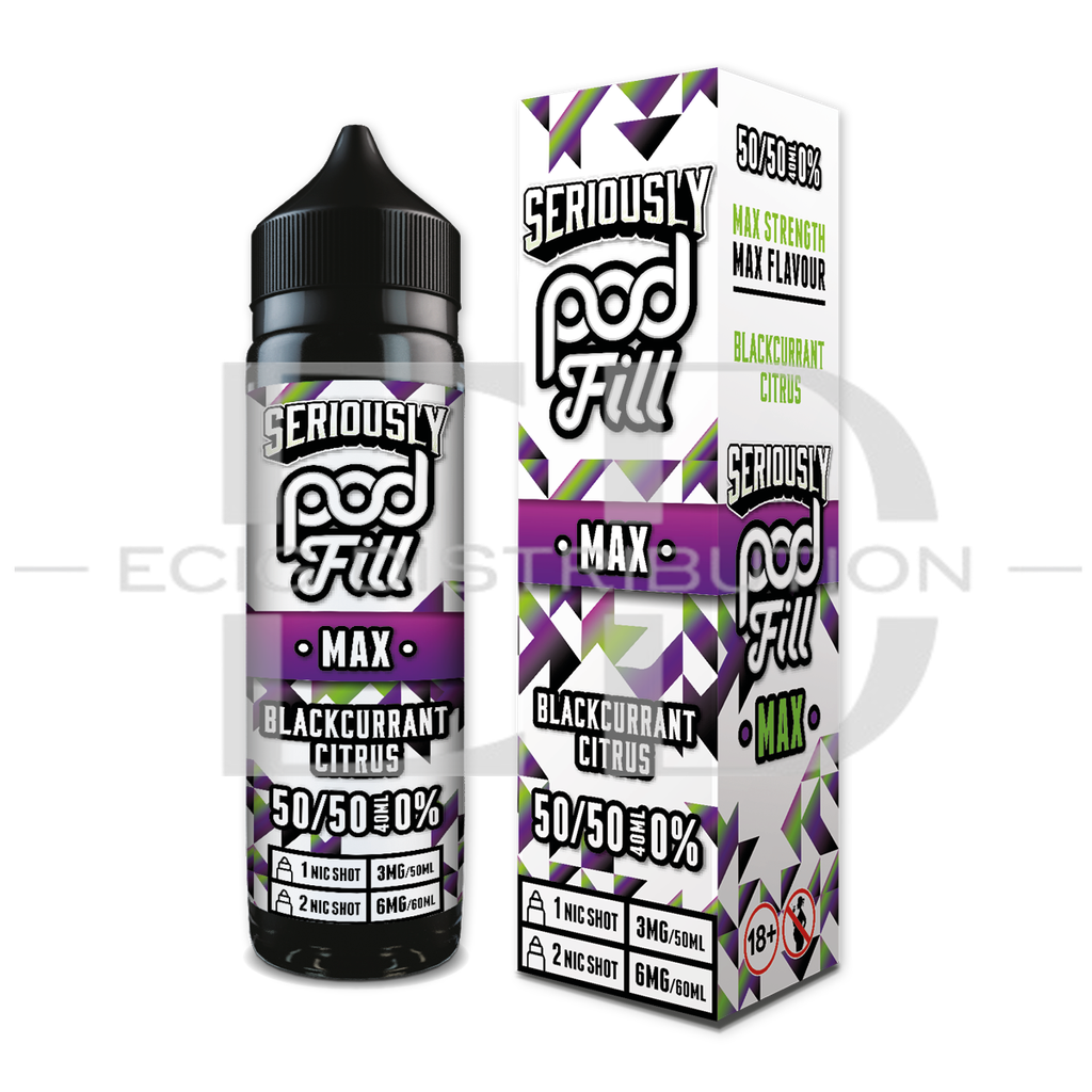 Doozy Seriously Pod Fill Max 60ML 50/50 - Blackcurrant Citrus