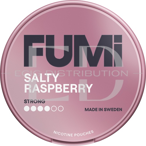 [FUMSNIP-SR8MG] Fumi Strong Nicotine Pouches - Salty Raspberry 8MG