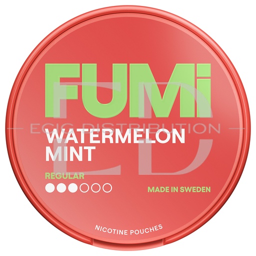 [FUMRNIP-WM4MG] Fumi Regular Nicotine Pouches - Watermelon Mint 4MG