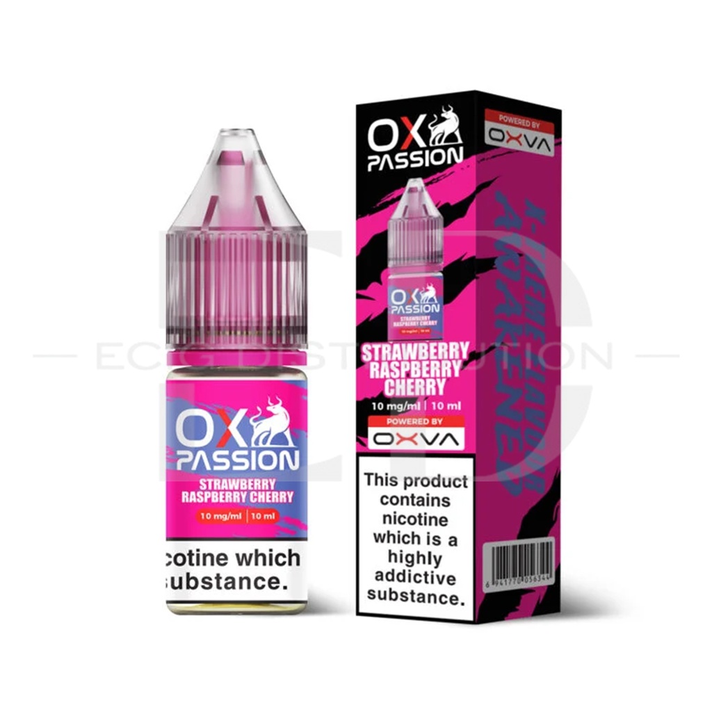 Oxva OX Passion Nic Salt - Strawberry Raspberry Cherry 10MG 