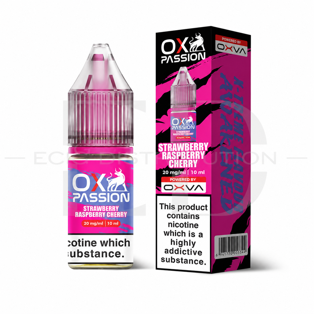 Oxva OX Passion Nic Salt - Strawberry Raspberry Cherry 20MG 
