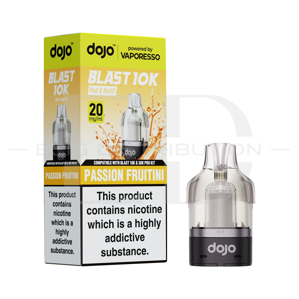 Vaporesso Dojo Blast 10/30K Pro Refillable Pod - Passion Fruitini 20MG 