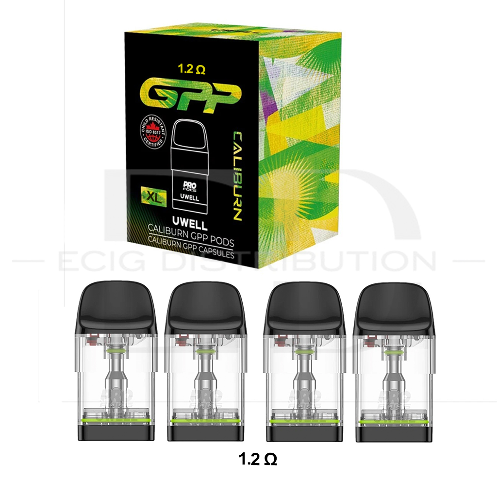 Uwell Caliburn GPP Refillable Pod Top Refill CRC 4Pcs/pack - 1.2 Ohm XL
