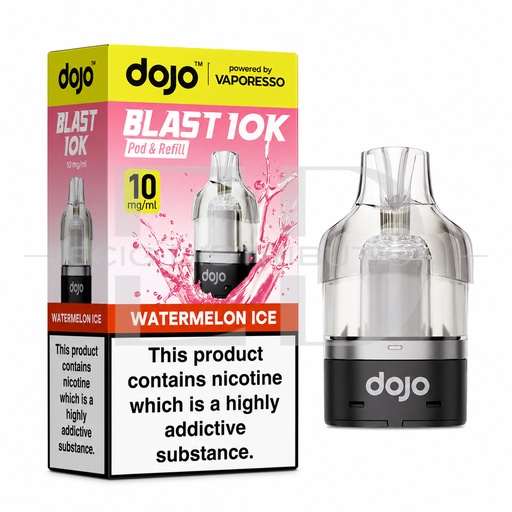 [VAPDBL10/30KRP-WI10MG]  Vaporesso Dojo Blast 10/30K Refillable Pod - Watermelon Ice 10MG 