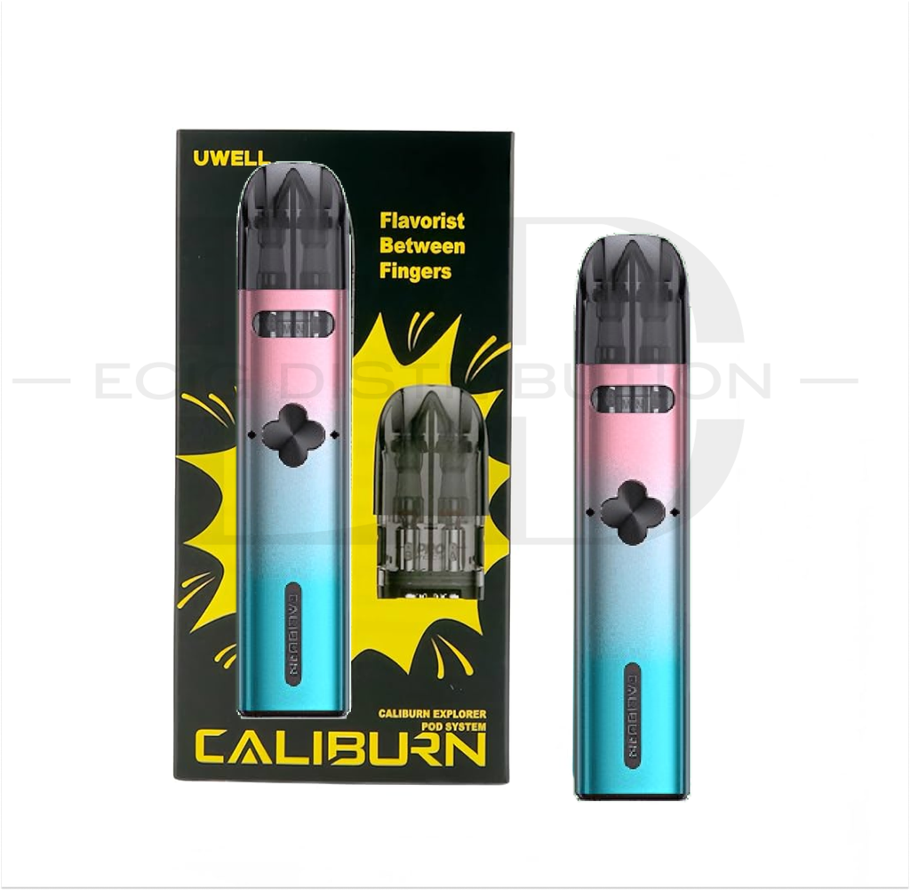 Uwell Caliburn Explorer Pod Kit - Pink And Cyan