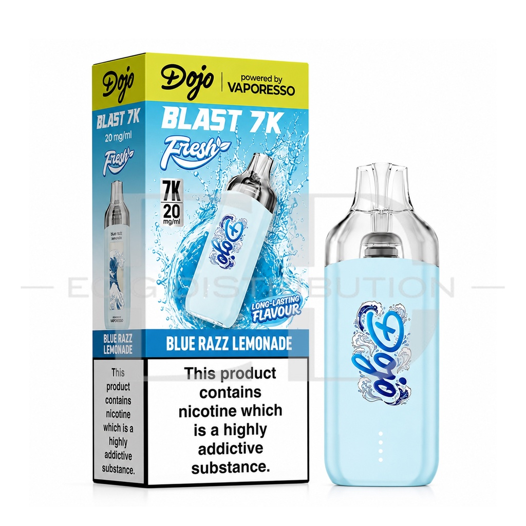 Vaporesso Dojo Blast 7K Pod Kit - Blue Razz Lemonade 20MG 