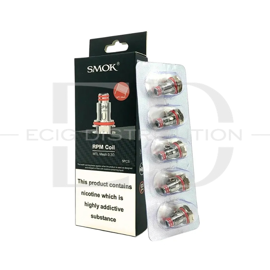 Smok RPM MTL Mesh Coil 5Pcs/Pack - 0.3 Ohm