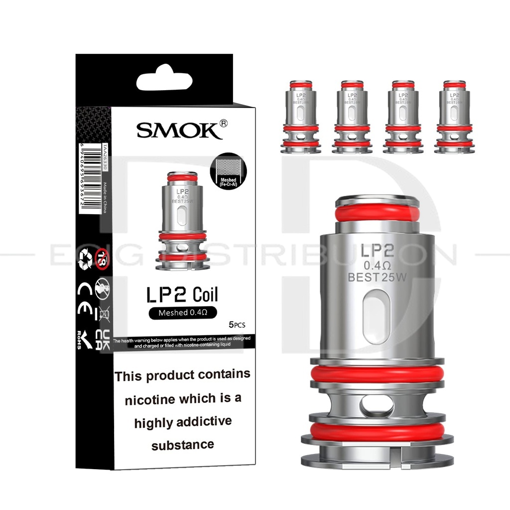 Smok LP2 Meshed Coil 5Pcs/Pack - 0.4 Ohm