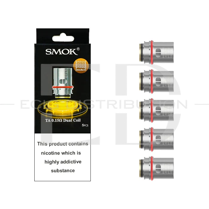 Smok TA Dual Coil 5Pcs/Pack - 0.15 Ohm