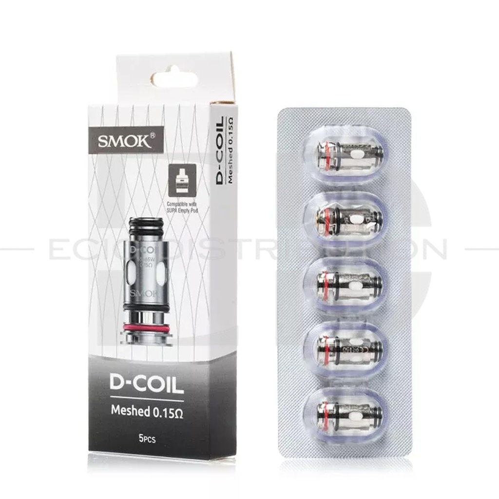 Smok D-COIL Meshed Coil 5Pcs/Pack - 0.15 Ohm