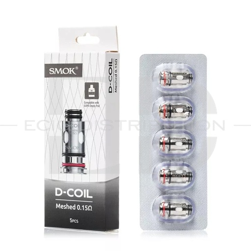 [SMOMEC5Pcs/Pack-0.15OHM] Smok D-COIL Meshed Coil 5Pcs/Pack - 0.15 Ohm