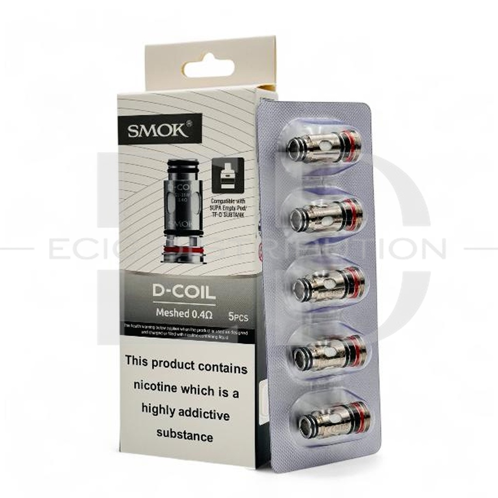 Smok D-COIL Meshed Coil 5Pcs/Pack - 0.4 Ohm