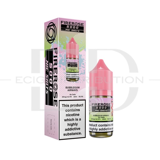 [FIRNSA-BA20MG] Firerose Nic Salts - Bubblegum Airways 20MG