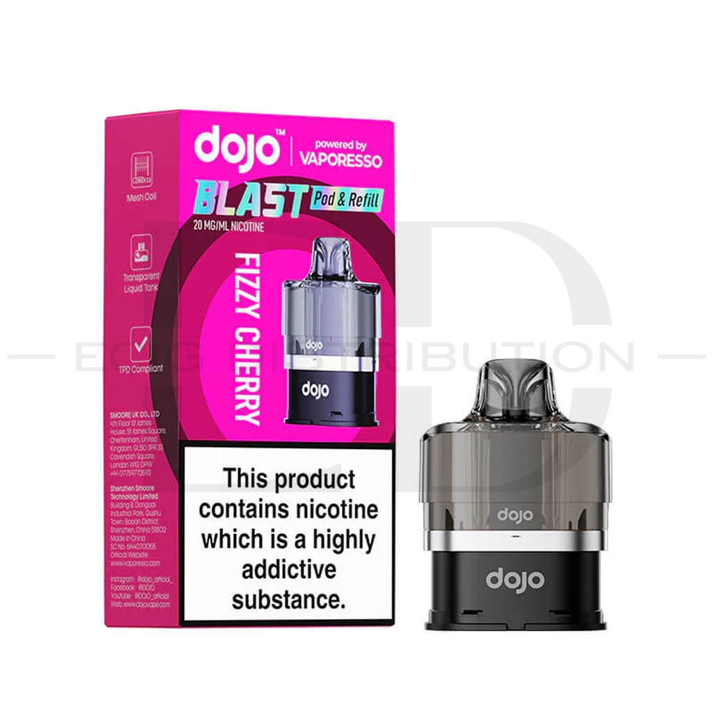 Vaporesso Dojo Blast 6000 Refillable Pod - Fizzy Cherry 20MG