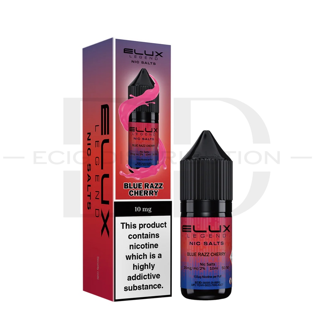Elux Nic Salts - Blue Razz Cherry 10MG