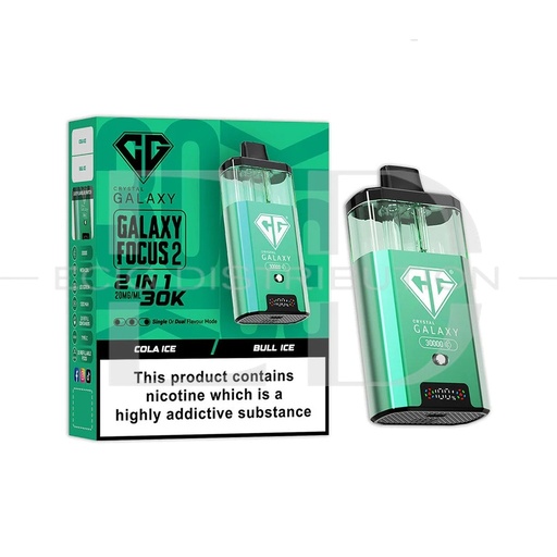 [CRYGFO230KPK-CIBI20MG] Crystal Galaxy Focus 2 30K Pod Kit - Cola Ice / Bull Ice 20MG