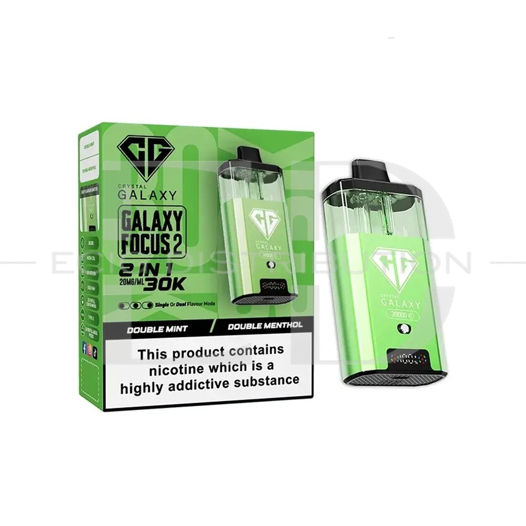 Crystal Galaxy Focus 2 30K Pod Kit - Double Mint / Double Menthol 20MG