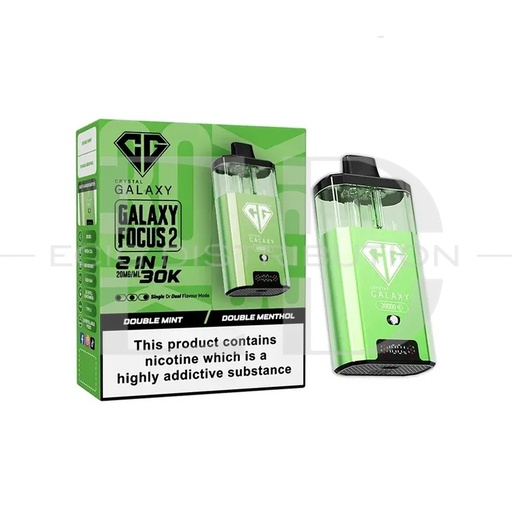 [CRYGFO230KPK-DMDM20MG] Crystal Galaxy Focus 2 30K Pod Kit - Double Mint / Double Menthol 20MG