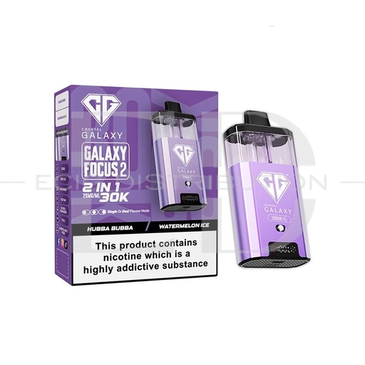 [CRYGFO230KPK-HBWI20MG] Crystal Galaxy Focus 2 30K Pod Kit - Hubba Bubba / Watermelon Ice 20MG