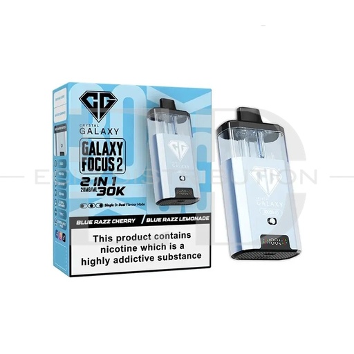 [CRYGFO230KPK-BRCBRL20MG] Crystal Galaxy Focus 2 30K Pod Kit - Blue Razz Cherry / Blue Razz Lemonade 20MG