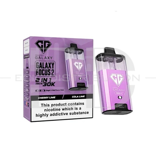 [CRYGFO230KPK-CLCL20MG] Crystal Galaxy Focus 2 30K Pod Kit - Cherry Lime / Cola Lime 20MG
