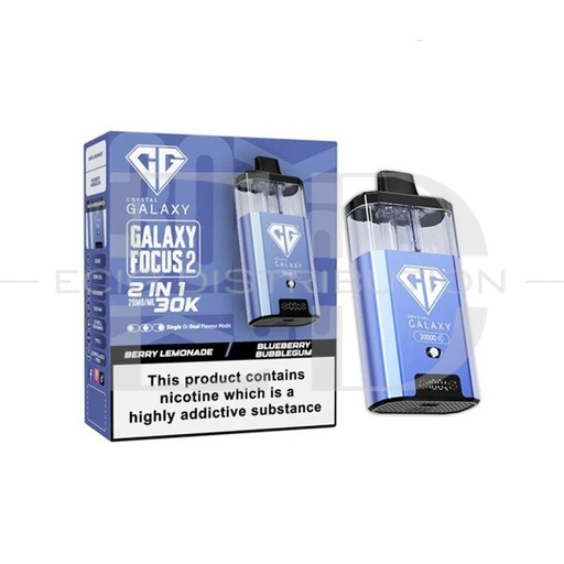 [CRYGFO230KPK-BLBB20MG] Crystal Galaxy Focus 2 30K Pod Kit - Berry Lemonade / Blueberry Bubblegum 20MG