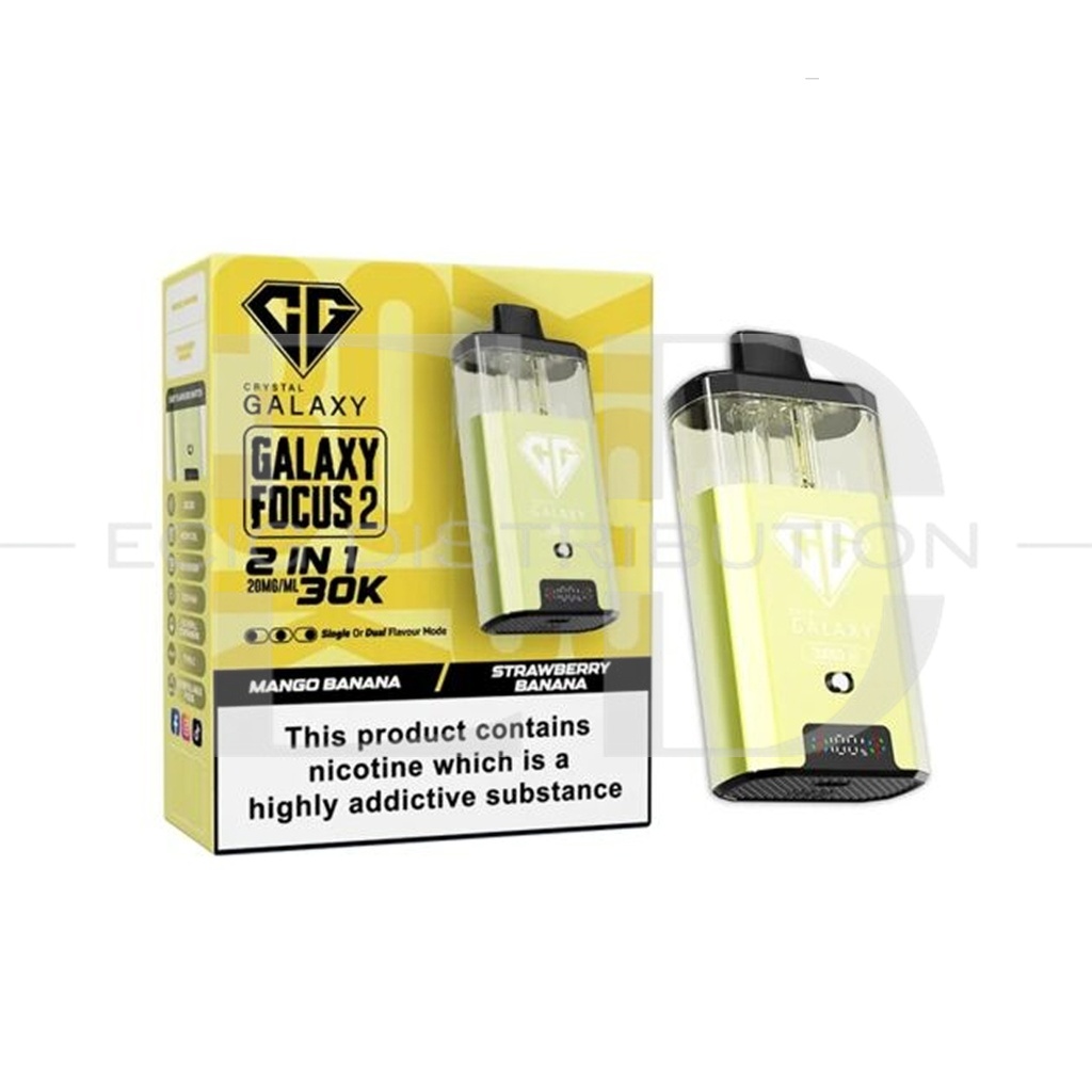 Crystal Galaxy Focus 2 30K Pod Kit - Mango Banana / Strawberry Banana 20MG