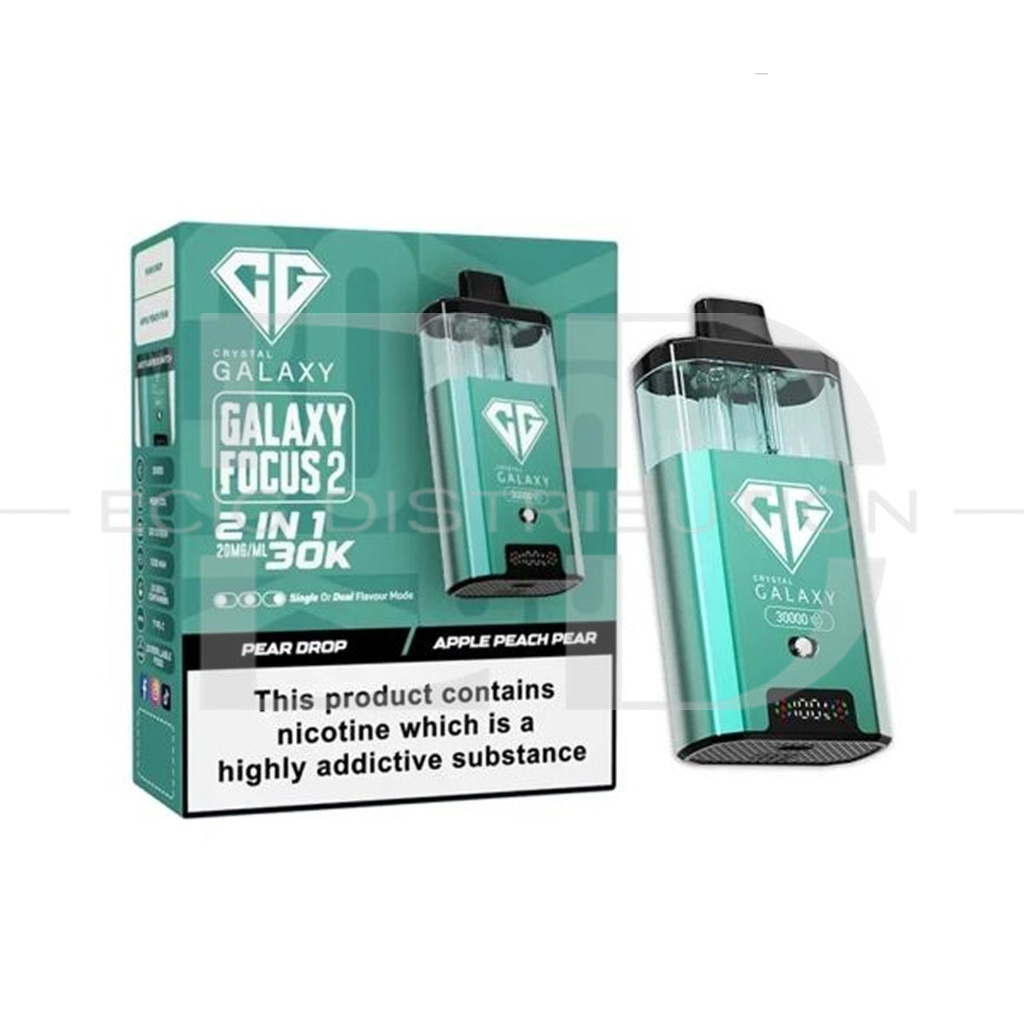 Crystal Galaxy Focus 2 30K Pod Kit - Pear Drop / Apple Peach Pear 20MG