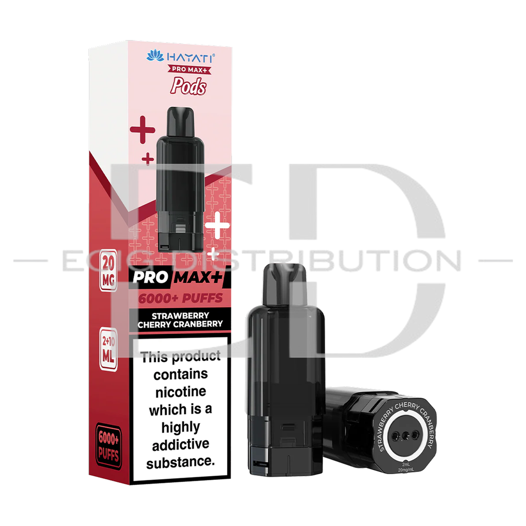 Hayati Pro Max+ Refillable Pod - Strawberry Cherry Cranberry 20MG