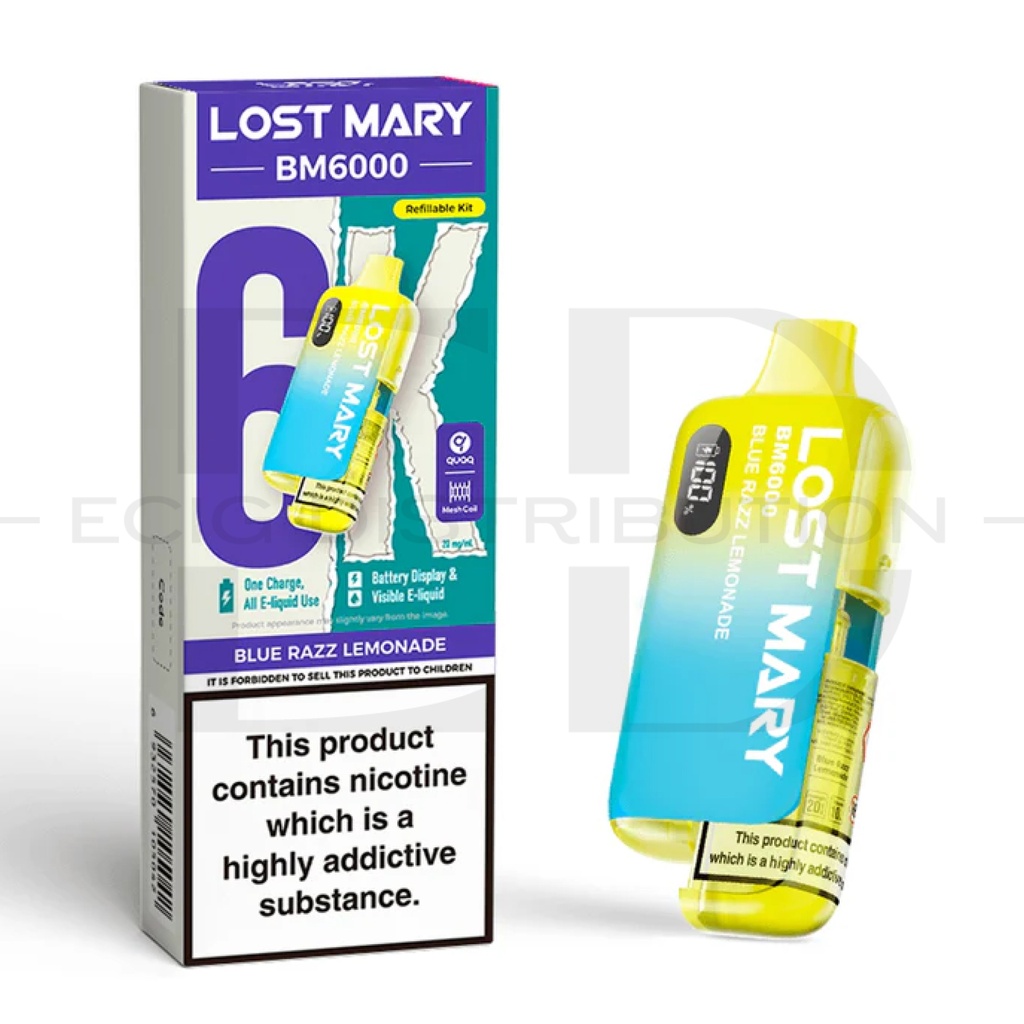 Lost Mary BM6000 Pod Kit - Blue Razz Lemonade