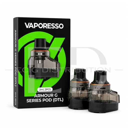 [VAPAGSDRP2Pcs/Pack-] Vaporesso Armour G Series DTL Refillable Pod 2Pcs/Pack - ..