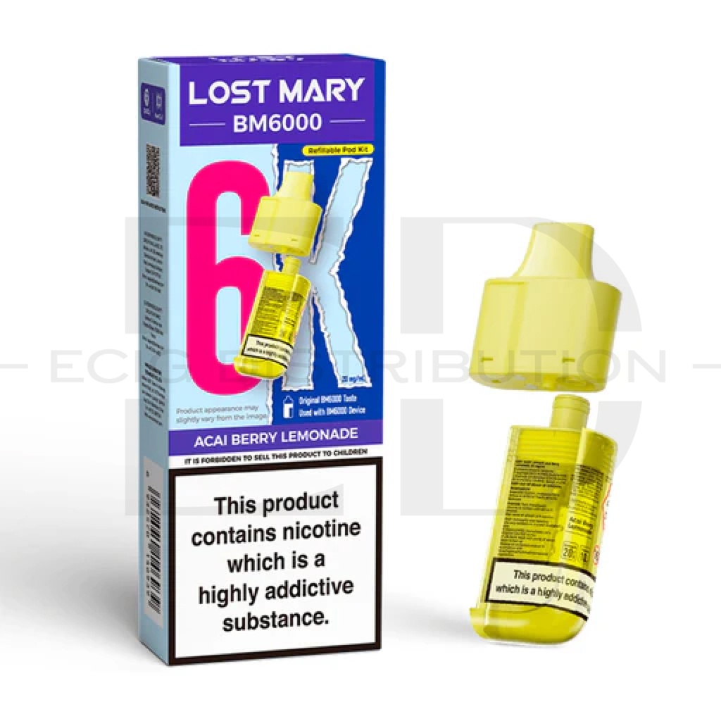 Lost Mary BM6000 Refillable Pod - Acai Berry Lemonade