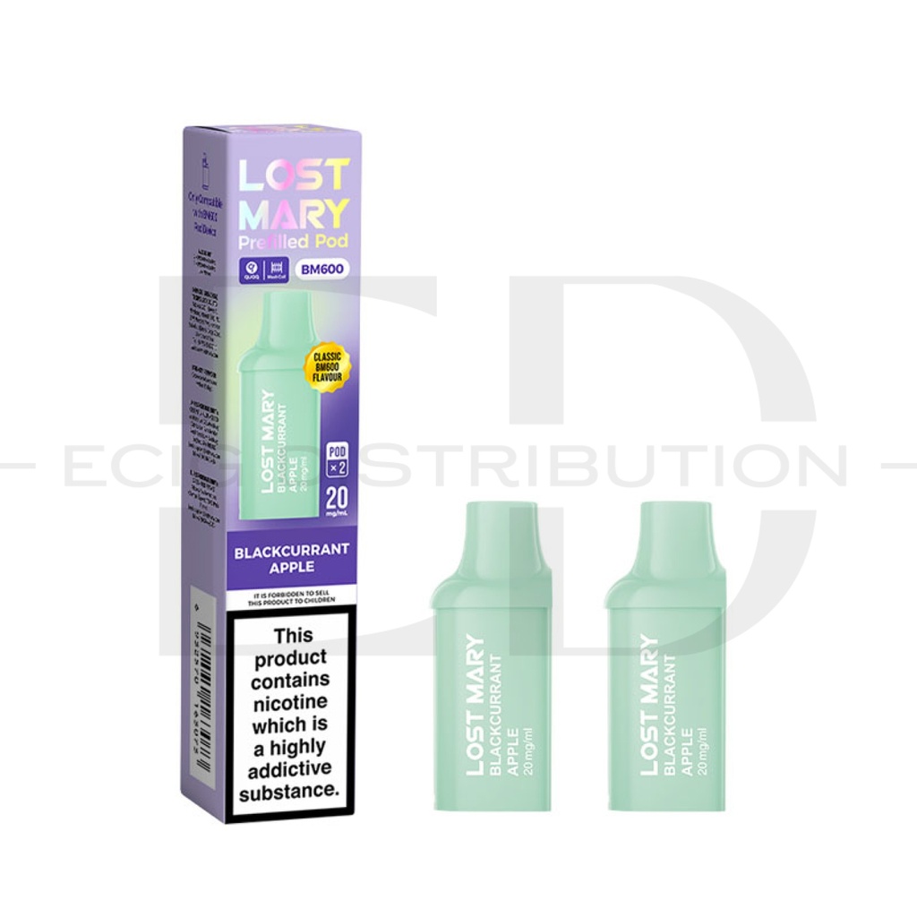 Lost Mary BM600 Refillable Pod 2Pcs/Pack - Blackcurrant Apple