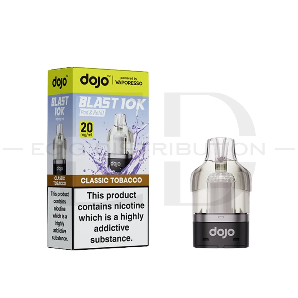 Vaporesso Dojo Blast 10/30K Refillable Pod - Classic Tobacco 20MG