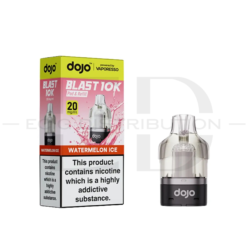  Vaporesso Dojo Blast 10/30K Refillable Pod - Watermelon Ice 20MG