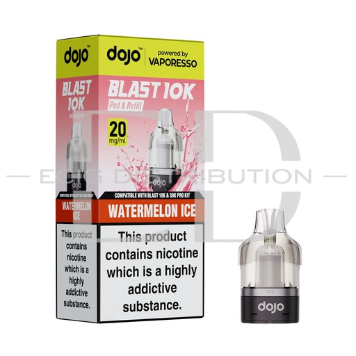 [VAPDBL10/30KRP-WI20MG]  Vaporesso Dojo Blast 10/30K Refillable Pod - Watermelon Ice 20MG