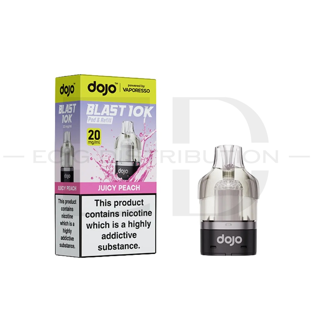 Vaporesso Dojo Blast 10/30K Refillable Pod - Juicy Peach 20MG