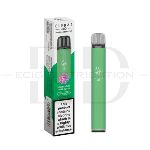 [ELF600POK-KPFG] Elfbar 600 Pod Kit - Kiwi Passion Fruit Guava
