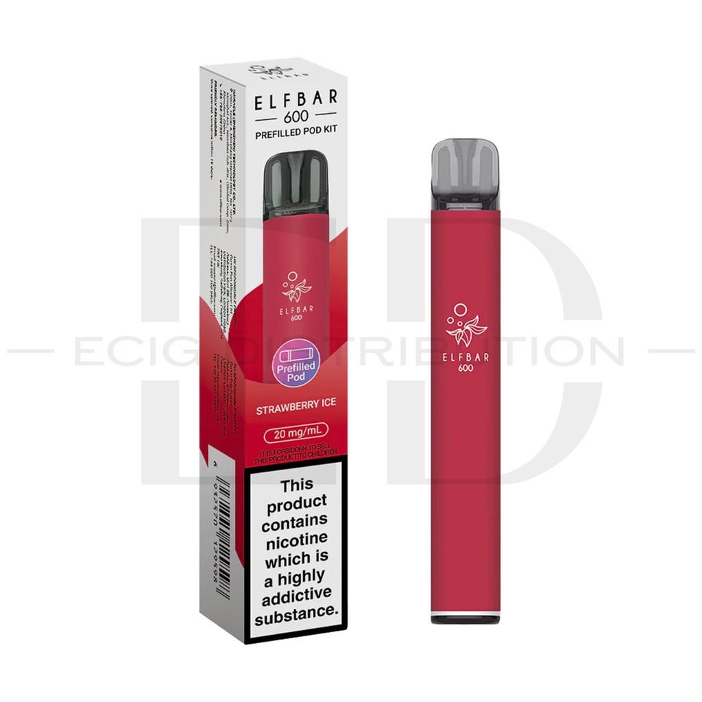 Elfbar 600 Pod Kit - Strawberry Ice