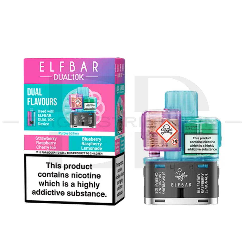 Elfbar Dual10K Refillable Pod - Purple Edition