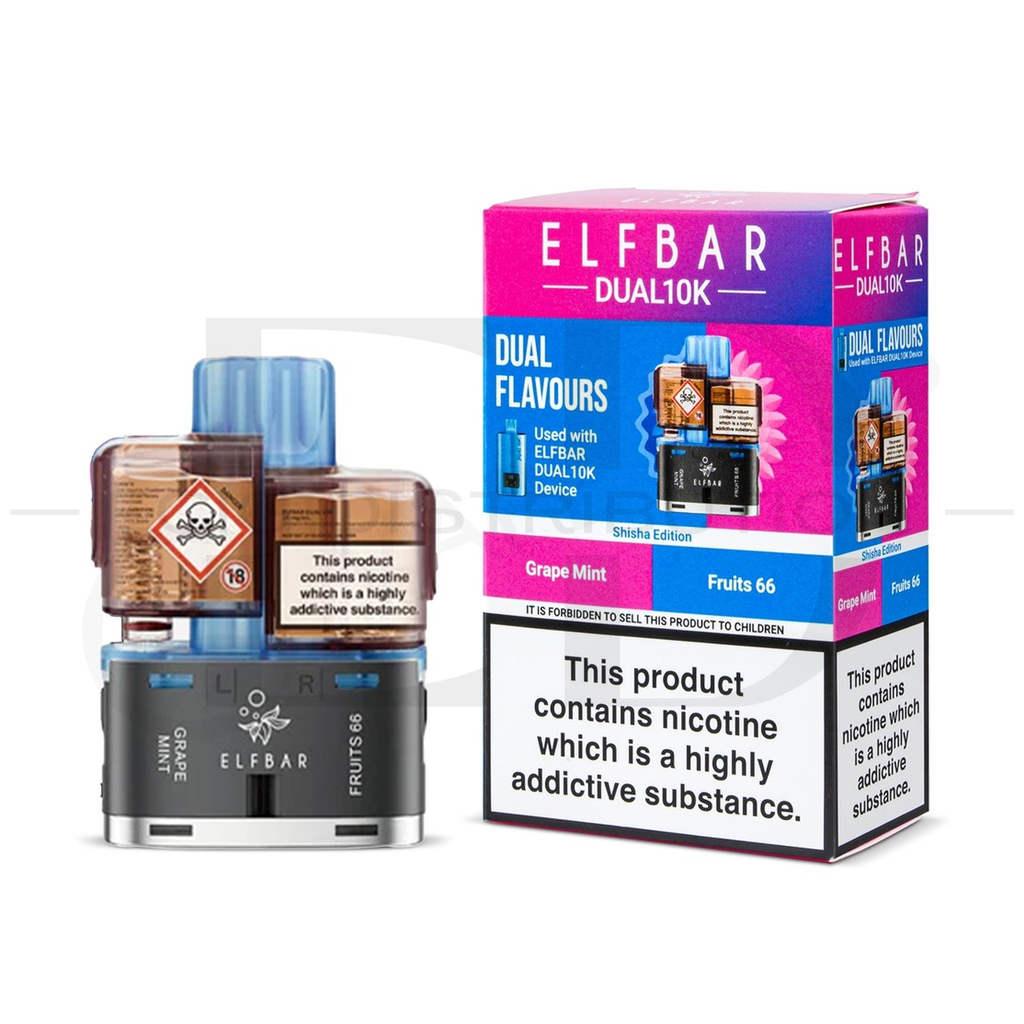 Elfbar Dual10K Refillable Pod - Shisha Edition